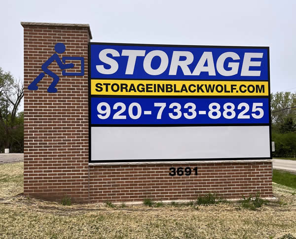 Storage in Blackwolf Sign